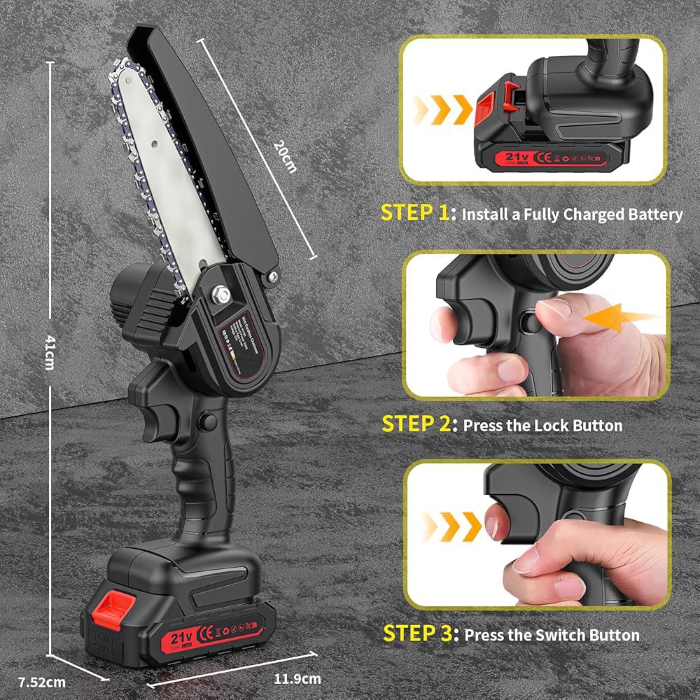 Tronçonneuse rechargeable très pratique