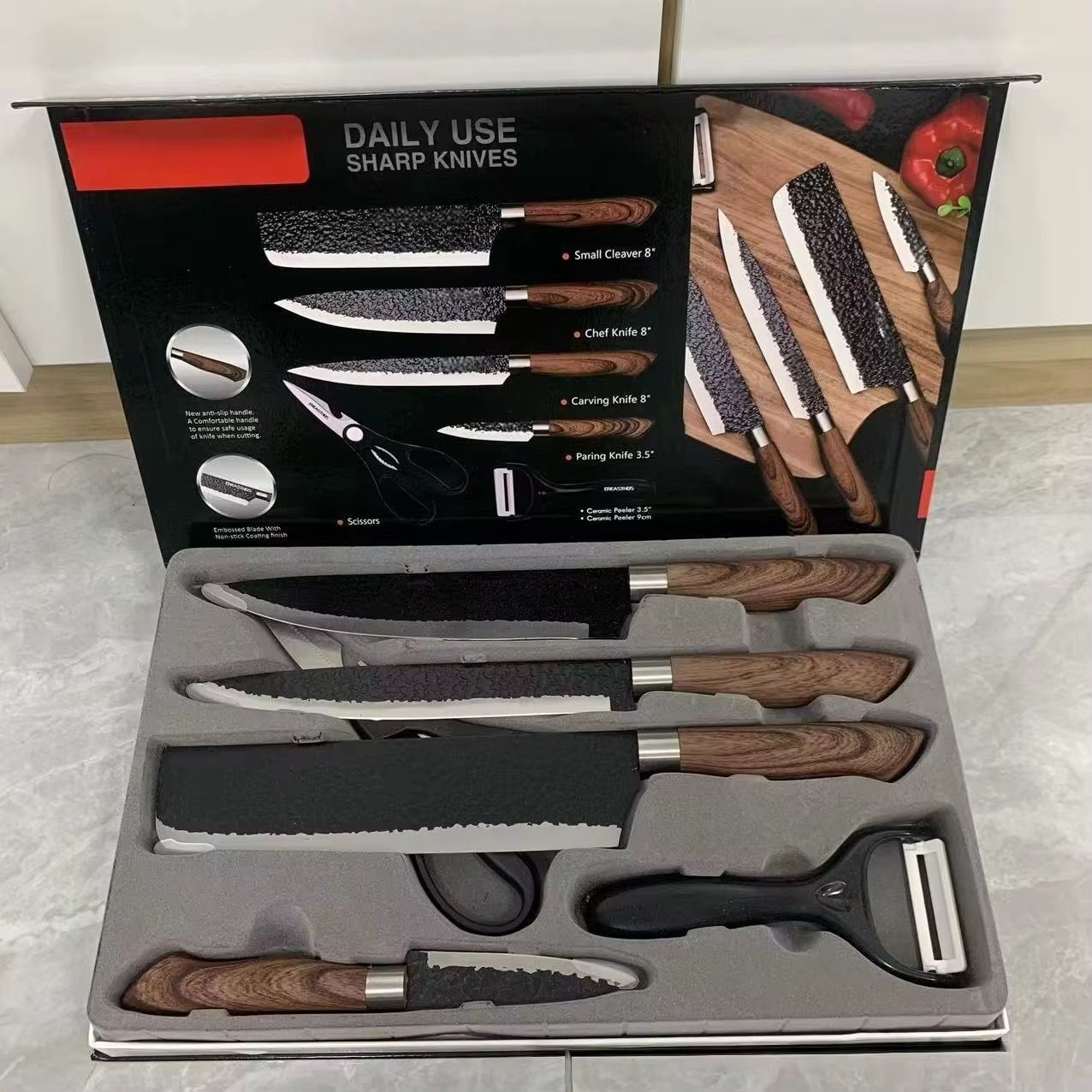 Ensemble couteaux 6 pcs