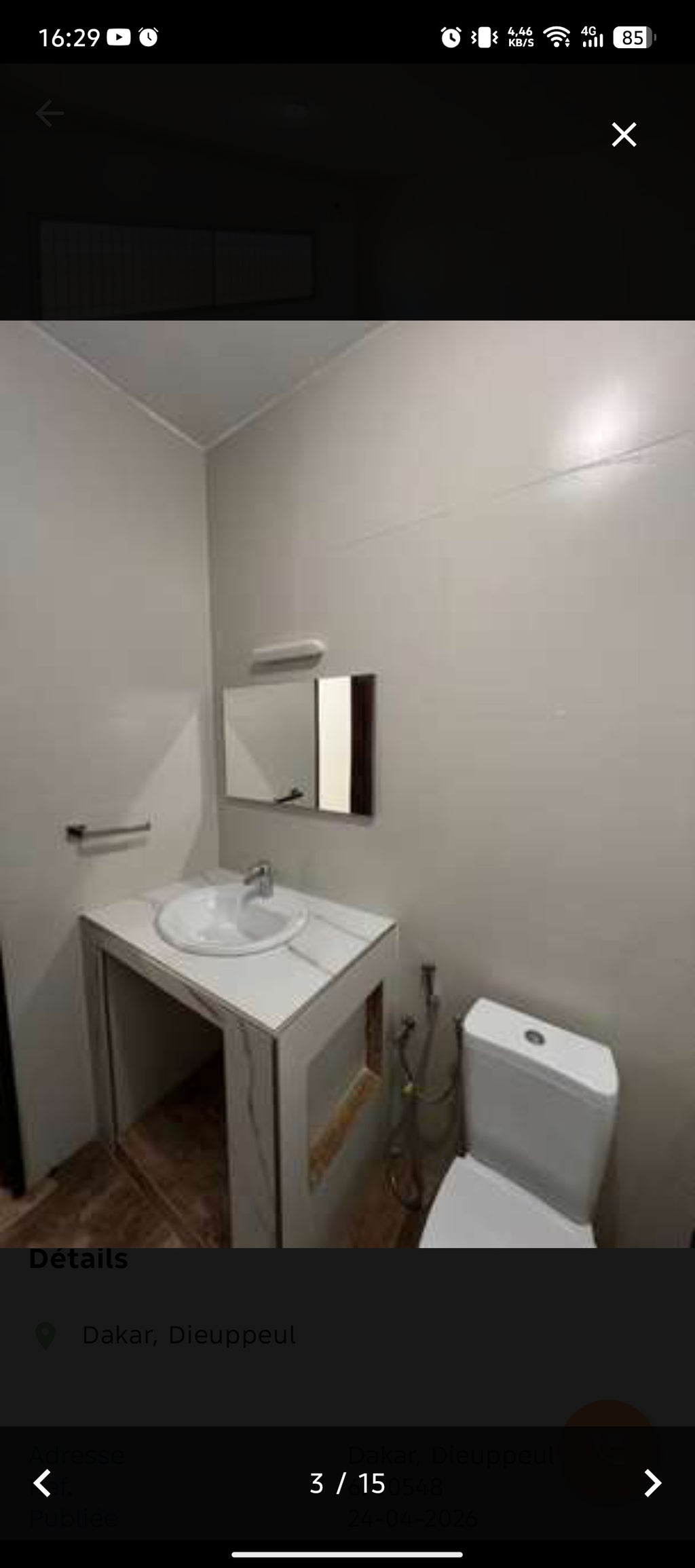 Villa R+1 à vendre – Point E (location possible)
Située dans le quartier prisé de Point E, cette belle villa R+1 offre un cadre de vie confortable et fonctionnel.
 Au rez-de-chaussée :
Un séjour spacieux
Une cuisine avec rangements
Une buanderie
Une dépen