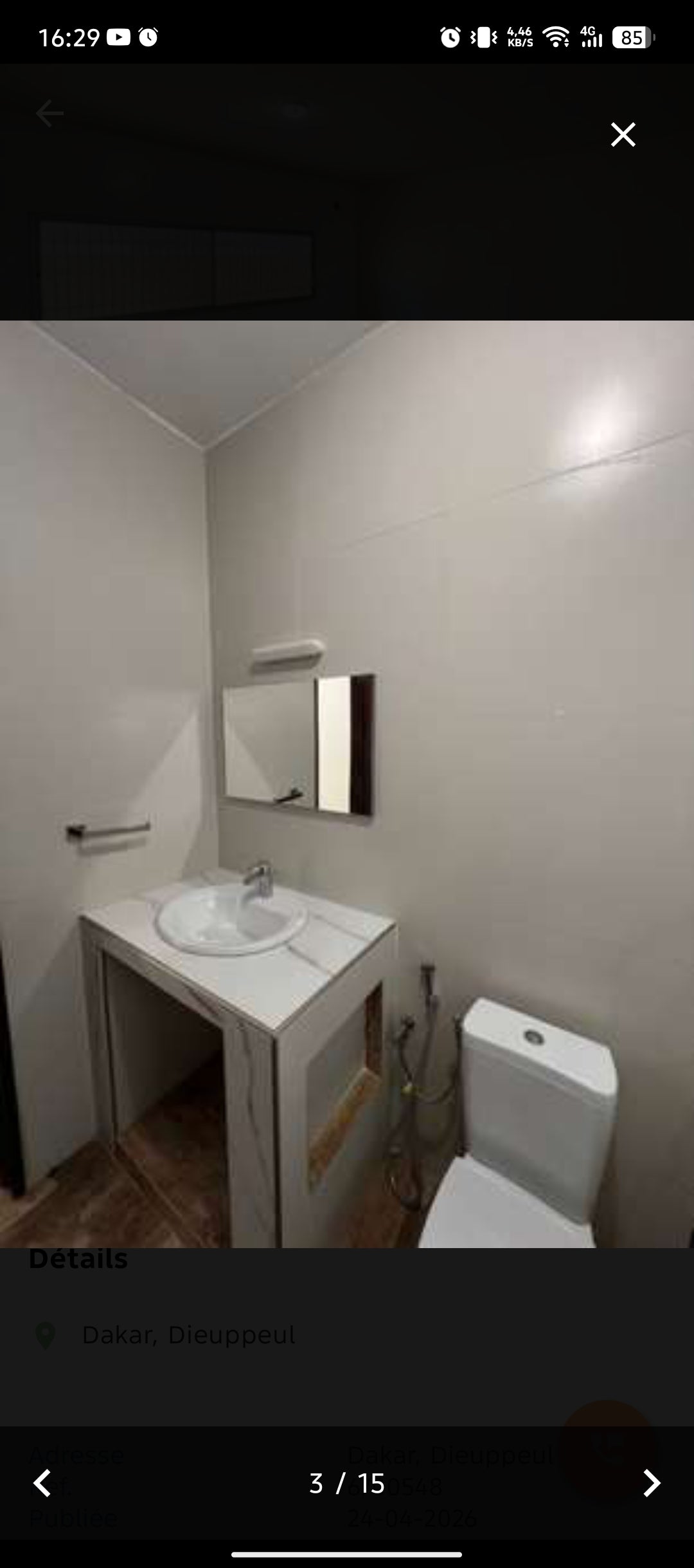 Villa R+1 à vendre – Point E (location possible)
Située dans le quartier prisé de Point E, cette belle villa R+1 offre un cadre de vie confortable et fonctionnel.
 Au rez-de-chaussée :
Un séjour spacieux
Une cuisine avec rangements
Une buanderie
Une dépen