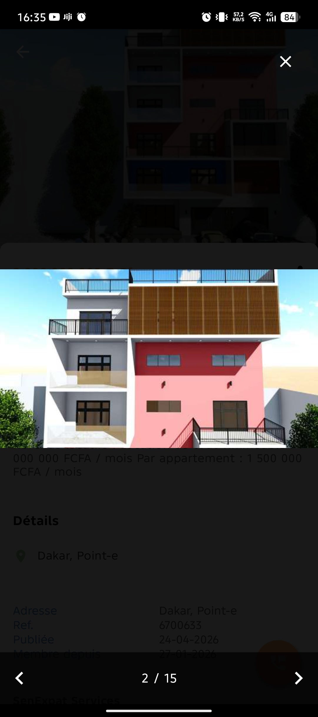 Immeuble à vendre – Point E (à proximité de la police)
Idéalement situé au Point E, à proximité immédiate de la police, cet immeuble représente une excellente opportunité d’investissement.
 Prix de vente : 2 FCFA
(Légèrement négociable jusqu’à 1 FCFA)
 Re
