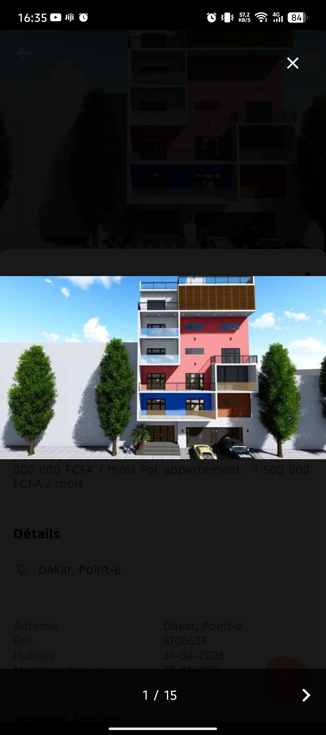 Immeuble à vendre – Point E (à proximité de la police)
Idéalement situé au Point E, à proximité immédiate de la police, cet immeuble représente une excellente opportunité d’investissement.
 Prix de vente : 2 FCFA
(Légèrement négociable jusqu’à 1 FCFA)
 Re